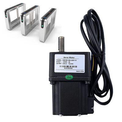 24V 40W borstelloze servomotor, 1:50 Planetaire versnellingsbak Hoge koppel DC motor voor toegangscontrole van draaistors