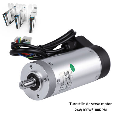 59mm Flens 24V DC 100W Lage Temperatuurbestendige Geïntegreerde Tandwiel Servo Motor, 23Nm Max Koppel, 2400-Lijn Encoder, voor Toegangspoort Snelheidspoort Barrièrepoort