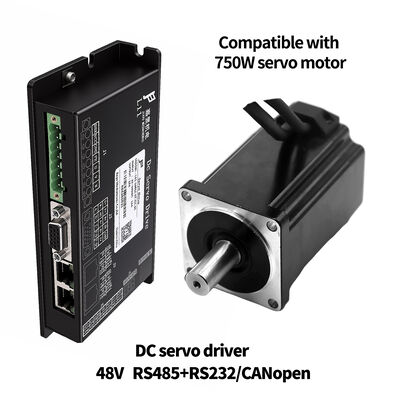 48V 12A Laagspannings Servoaandrijving met Snelheidspositiekoppelregeling en RS232 RS485 CAN voor AGV Robots